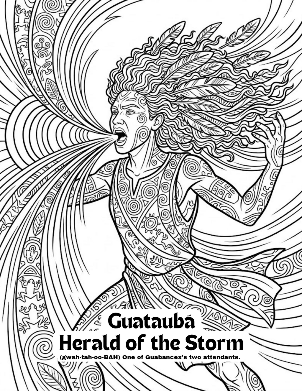 16 Taíno Gods & Legends — A Puerto Rico Mythology Coloring Book
