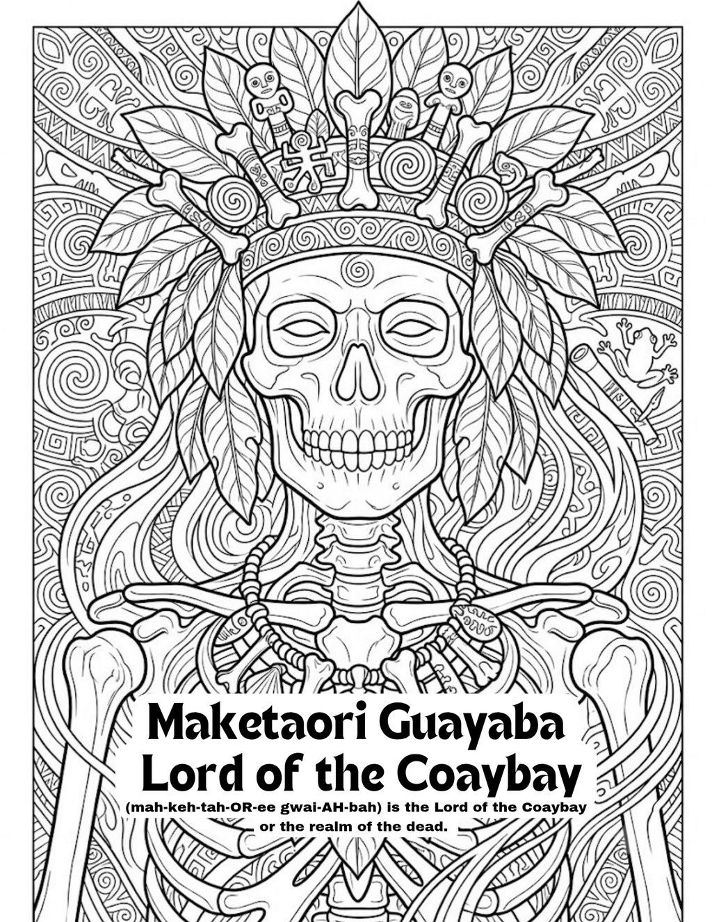 16 Taíno Gods & Legends — A Puerto Rico Mythology Coloring Book